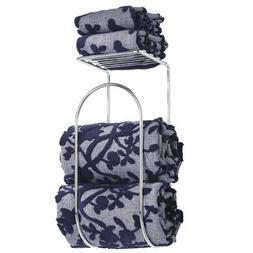 Rack Holder Organizer With Storage Shelf - Chrome
