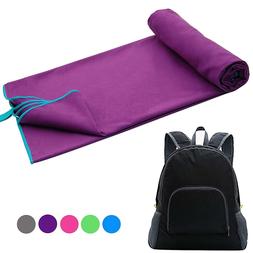 S Set Travel Towel & Backpack Fast Drying Beach Towel Yoga M