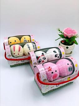 Set Animal Washcloths Christmas Birthday Gifts