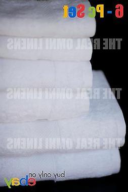 Premium Cotton Bamboo White Towels Set