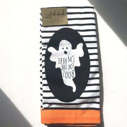 S Set Of 2 Nicole Miller Halloween "i'm Here For The Boos"
