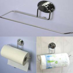 Holder Rack Kitchen Roll Vacuum Suction Cup Kitchen Bathroom