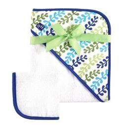 And Washcloth Set - Leaf Print