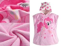 For Girls Pink Unicorn Hooded Bathrobe
