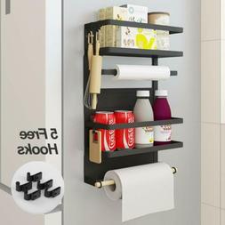 Holders Organizer 4 Tier Magnetic Fridge Spice Rack 5