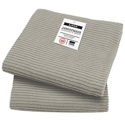 Now Designs Ripple Kitchen Towel, Set of 2, London Grey