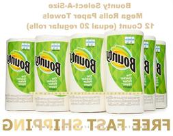 Bounty Select-A-Size Mega Rolls Paper Towels, 12 Count 