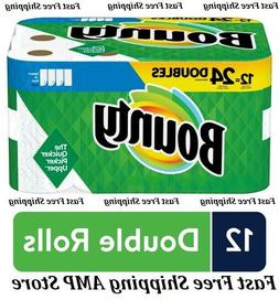 Bounty Select-A-Size Paper Towels, White, 12 Double Rolls 
