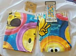 Set of 2 Emoji Beach towels, summer fun, Gift for kids or ad