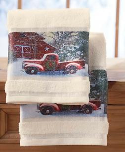 S Home Holiday Country Truck Barn Christmas Bathroom