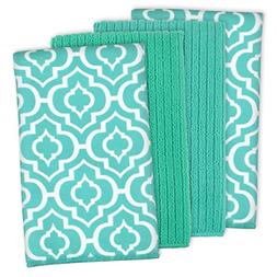 S For Kitchens Dishes Car Dusting 16" X 19" Lattice Teal