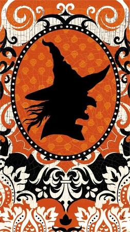 SPOOKY WITCH SILHOUETTE HALLOWEEN PAPER BUFFET NAPKINS GUEST