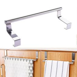 Hook Rack Bar Kitchen Cabinet Storage Shelf Holder Stainless