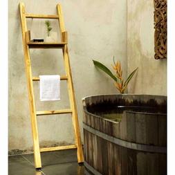 Ladder Quilt Climbing Plants Linen Tower Rustic Bathroom Dry