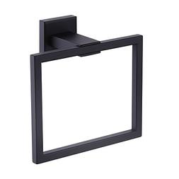Ring Bathroom Shower Towel Hanger Holder Matte Black Sus 304