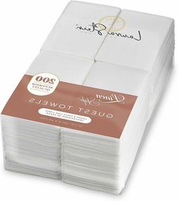 S Guest Disposable Feel Linen Paper Hand Cloth Like Napkins