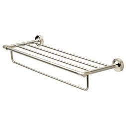 Shelf W/ 1 Bar Concealed Mount Satin Nickel