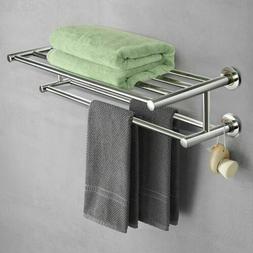 Rack Rail Holder Storage Shelf Bathroom Hotel Stainless Stee