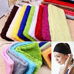 Women Sport Sweat Sweatband Headband Yoga Workout Stretch Ha